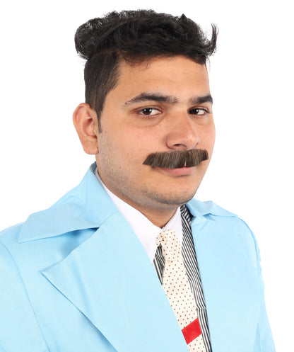 HPO Men's Synthetic Hair Mustache Fancy Facial Hair