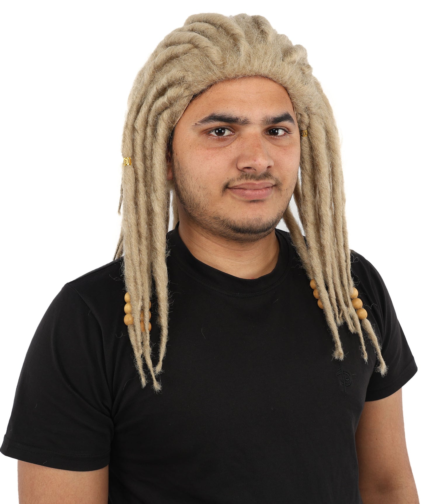 HPO Men’s Blonde Dreadlock Wig | Ideal for Cosplay, Halloween and Themed Parties | 22 Inch Realistic Texture, Adjustable Cap, and Comfortable Fit