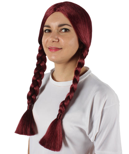 HPO Women's  Braided Gothic Wig | Multiple Color Collections TV Movie Wigs | Premium Breathable Capless Cap