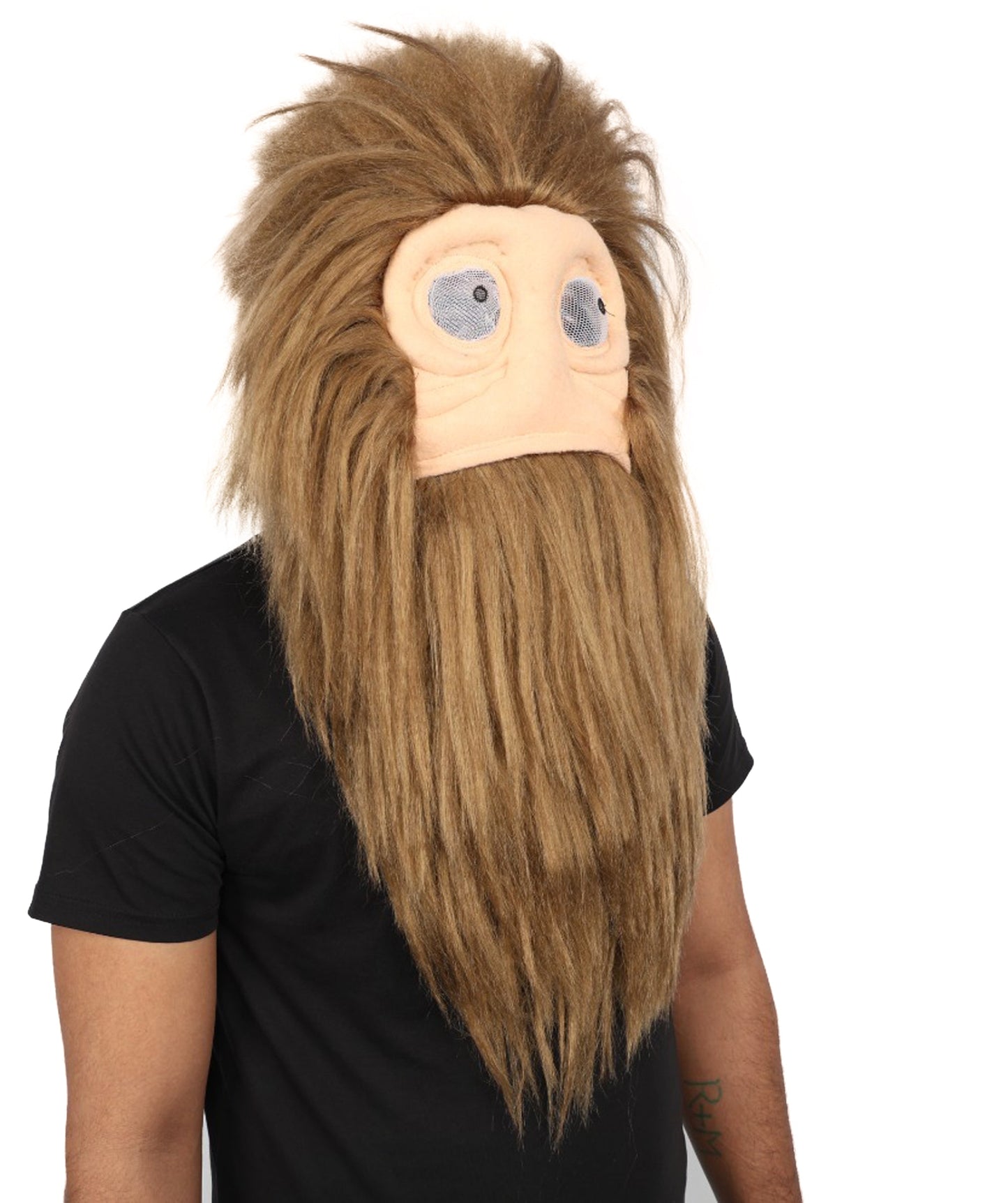 Adult Brown Furry Monster Costume Bundle & Mask Set with Tail | Bodysuit with Head Mask for Men | for Halloween, Cosplay & Themed Parties