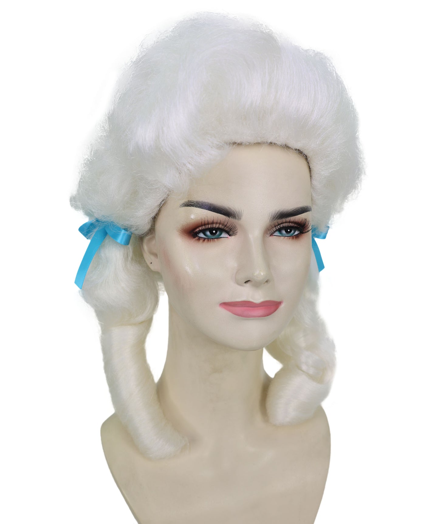 HPO Women’s Classic Elly May Clamped Multiple Wig With Two Blue Hair Ribbons