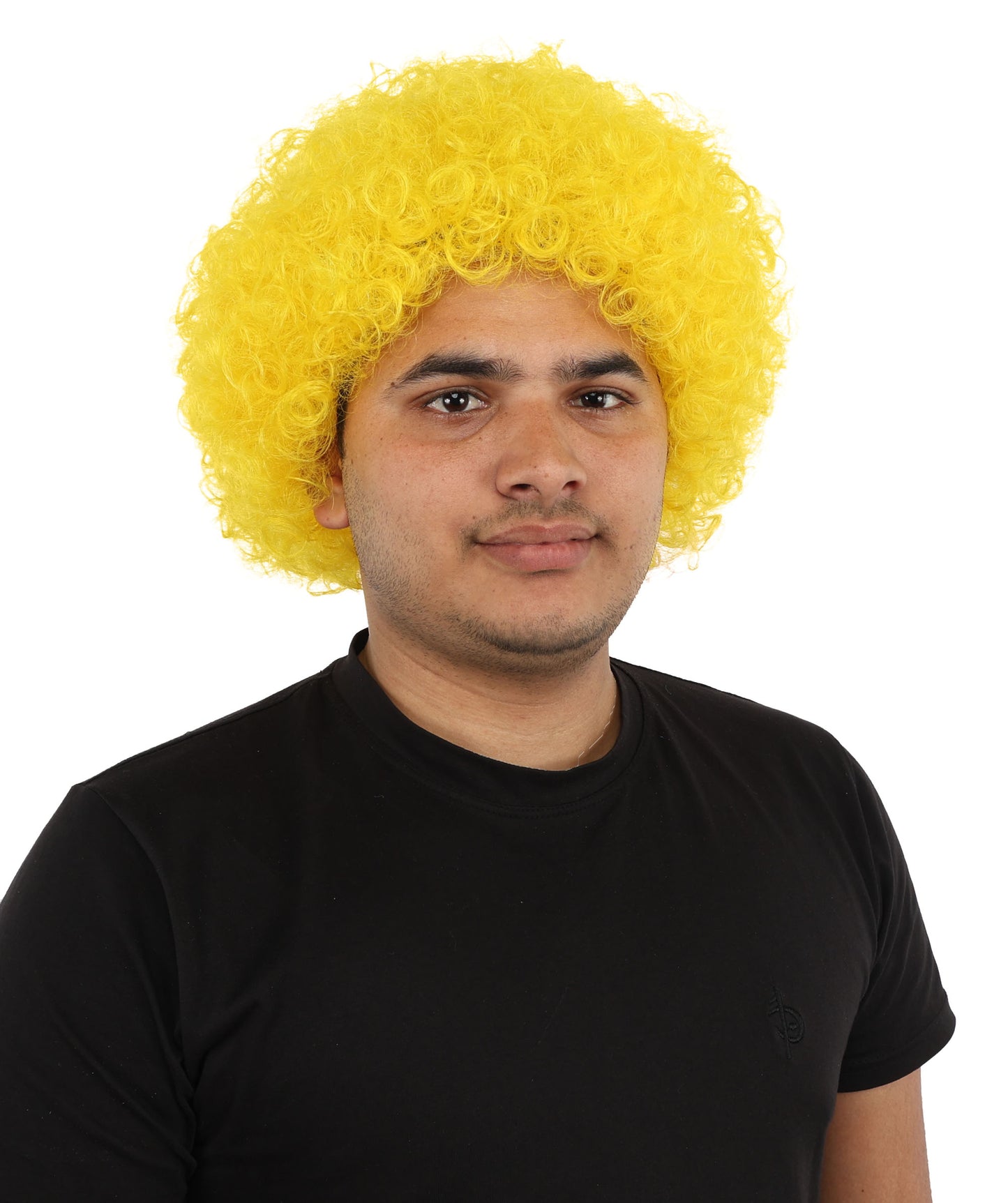 HPO Men's Afro Style Clown Wig with Standard Cap  | Flame-Retardant Synthetic Fiber | Ideal for Parties, Cosplay, and Themed Events