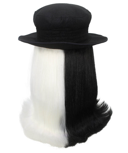 Black & White Straight Creature Wig