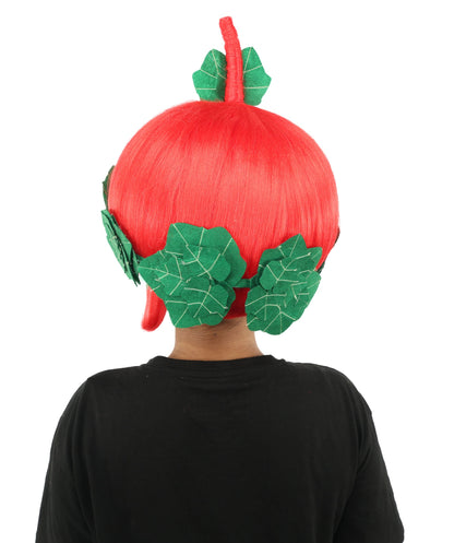 HPO Adult Women's Sculpted Pumpkin Show Wig | Multiple Color Options | Create of synthetic fiber, massive spherical updo with green leaf accents, breathable base | Halloween, theater, drag, performance, party, costume events