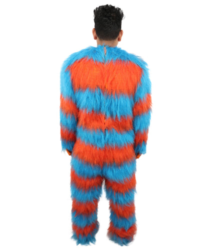 HPO Monster Bundle Costume & Mask Set – 74 Inch Full Body Fur Suit with Head Mask | Ideal for Cosplay & Halloween