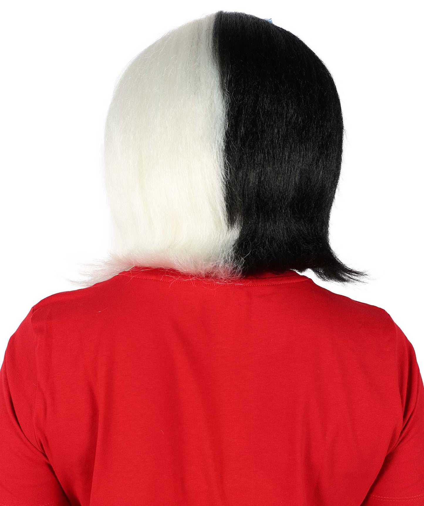 Womens Cavewoman Wig with Bow , Black TV/Movie Wigs , Premium Breathable Capless Cap