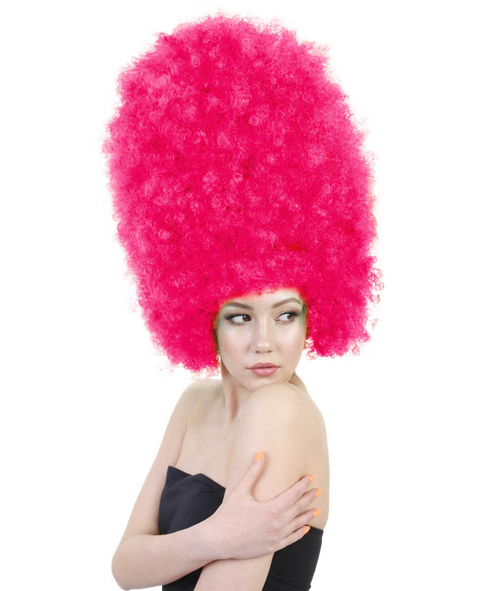 Super Sized Jumbo Afro Wig  Multiple Color | Halloween Party Online |  Flame Retardant Synthetic Fiber