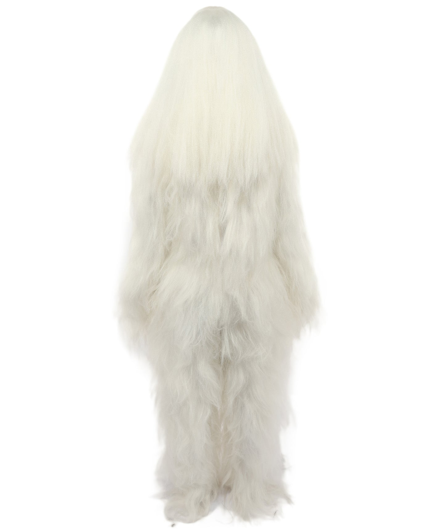 HPO Teen Extreme Hairy Person Costume Bundle & Mask Set - Full-Body Hair Suit Extra-Long Costume Wig for Halloween, Cosplay & Parties - Multiple Color Options