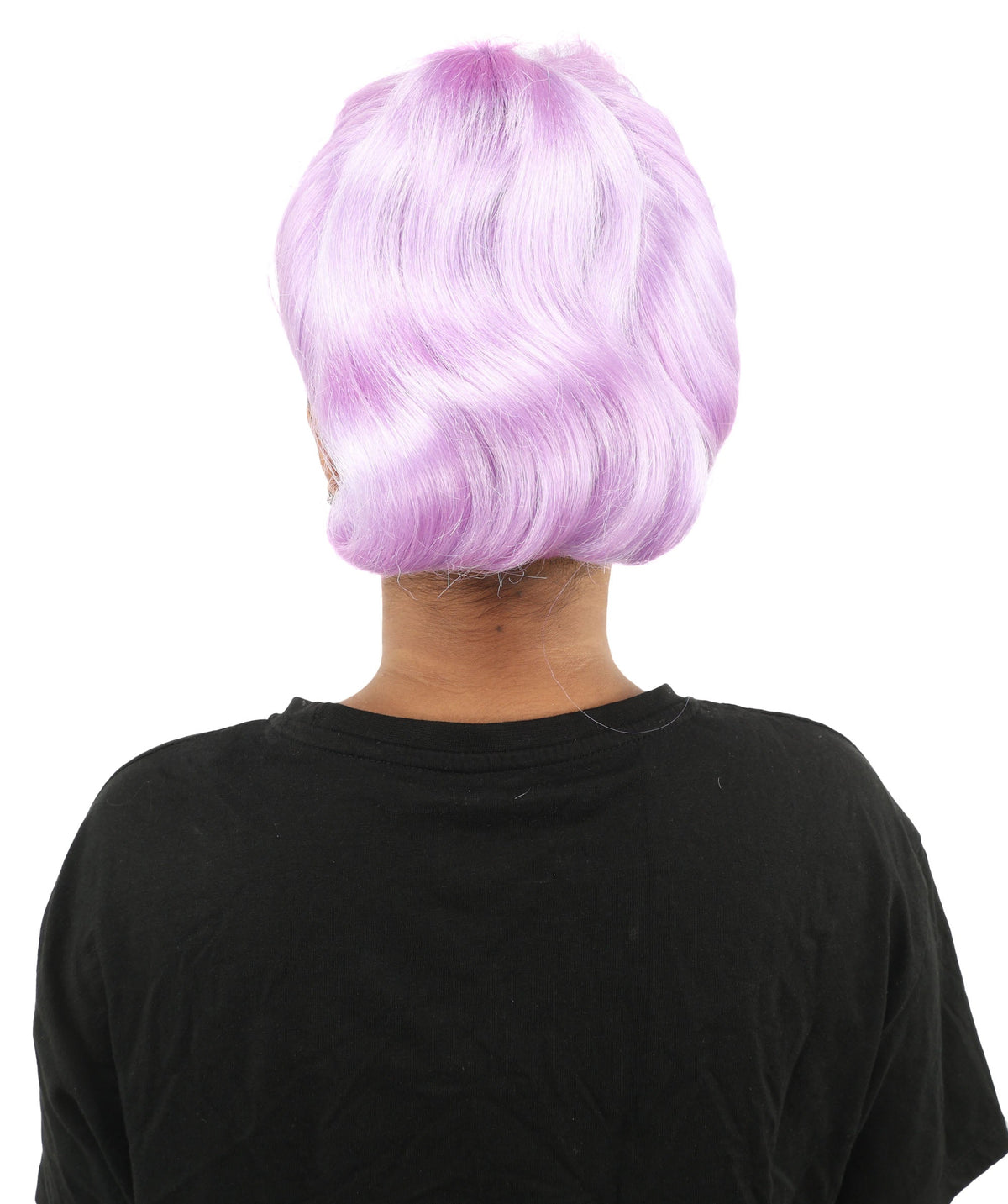 HPO Adult Women's Retro Pin-Up Wig | Multicolor Options, create of synthetic fiber, vintage curled bumper bangs with rolled back, breathable base | Party, Halloween, theater, drag, performance, costume events
