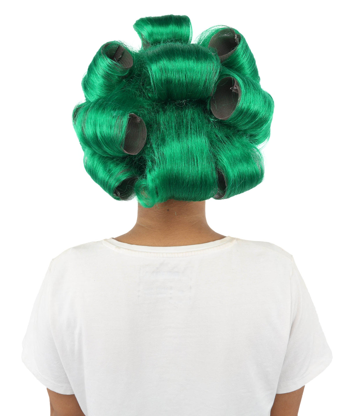 HPO Adult Women's Retro Roller Set Pink Wig | Multiple Color Options, create of synthetic fiber, large cylindrical curler texture, capless cap | Party, Halloween, theater, drag, performance, costume events