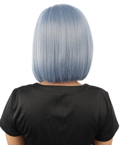 HPO Women's Voluminous Bob Multicolor Wig | Striking dual-tone hue, create of synthetic fiber, smooth full texture, breathable base | Party, Halloween, theater, drag, performance, costume events