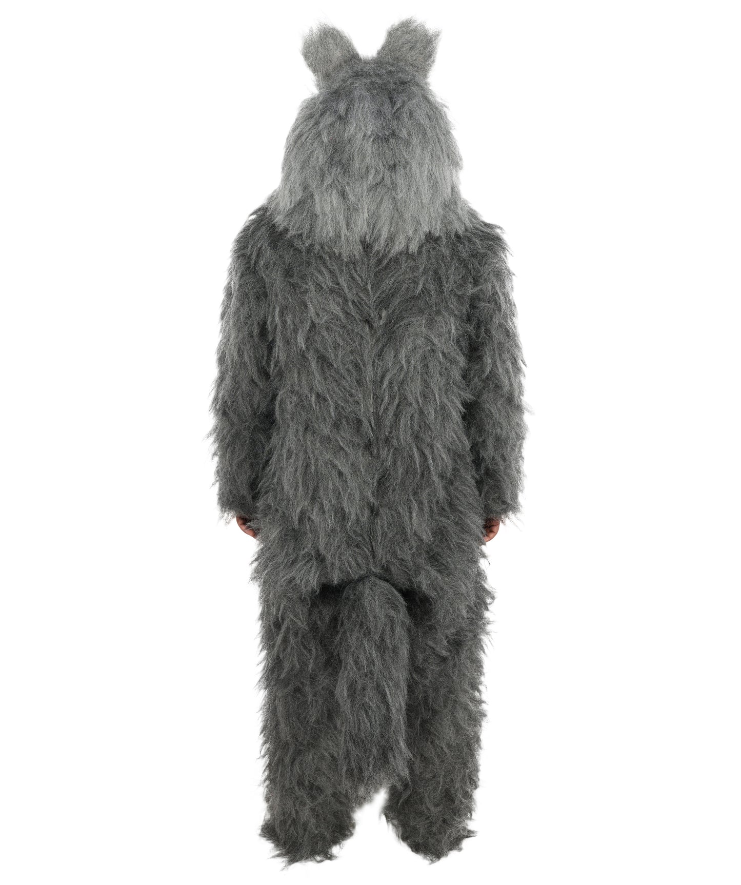 HPO Unisex Dark Grey Wolf Mascot Costume Bundle & Mask Set | Realistic Animal Full Coverage Outfit | Crafted for Parties and Cosplay events