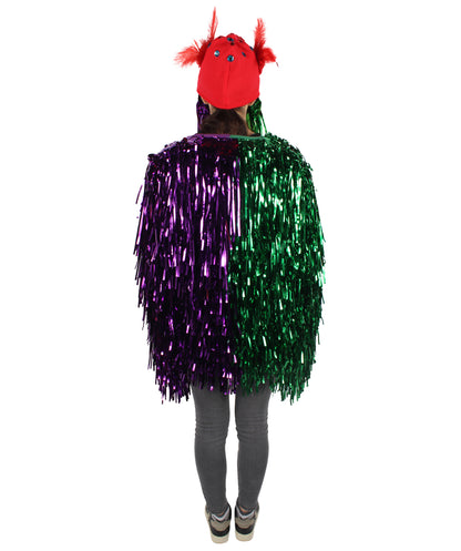 Adult Unisex DJ Tinsel Costume| Multiple Color Options