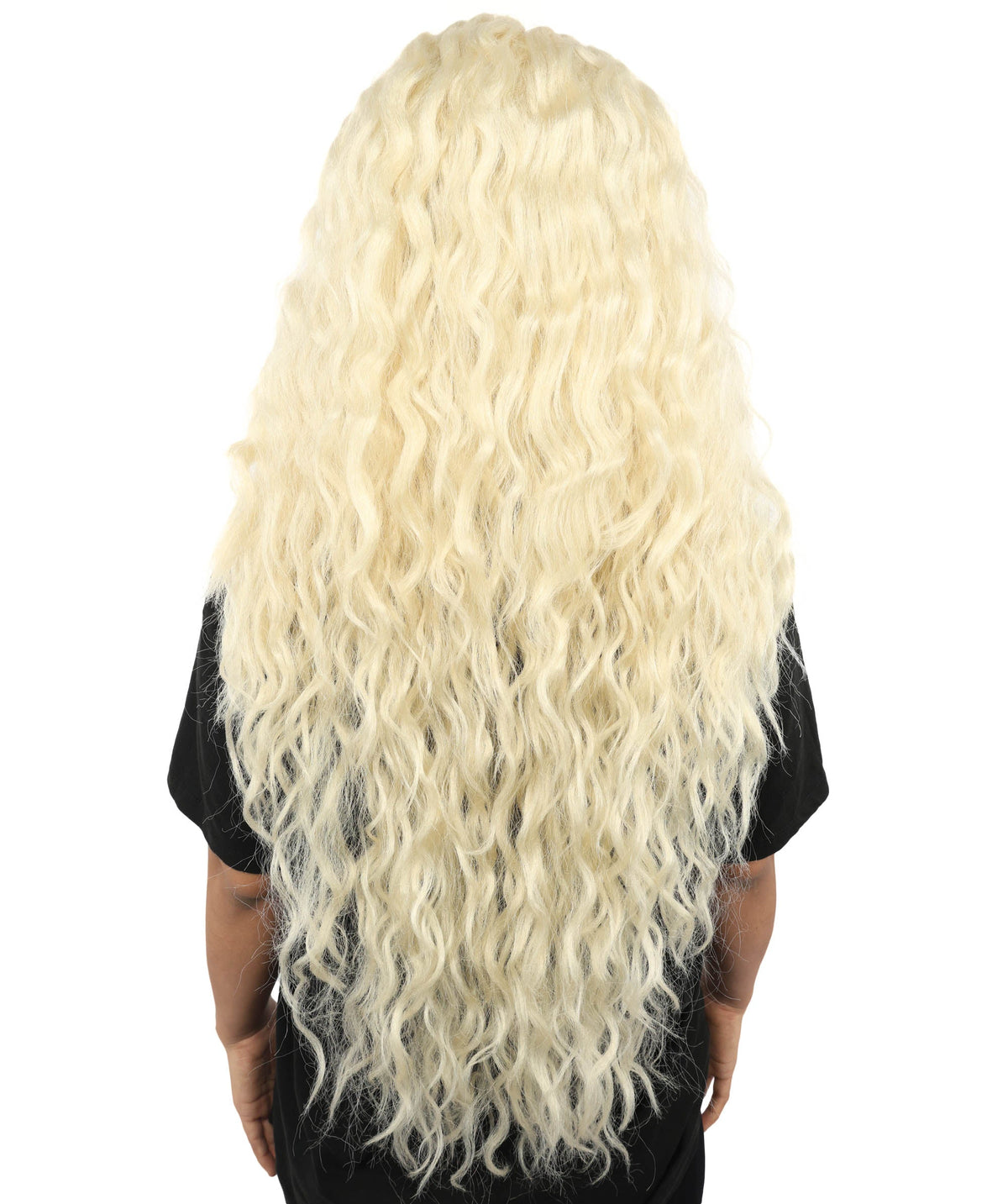 Adult Women's Extra Long Blonde Anime Witch Wig | Wavy Synthetic Hair with Layered Curls | Fantasy Hairpiece for Halloween, Cosplay & Theme Events