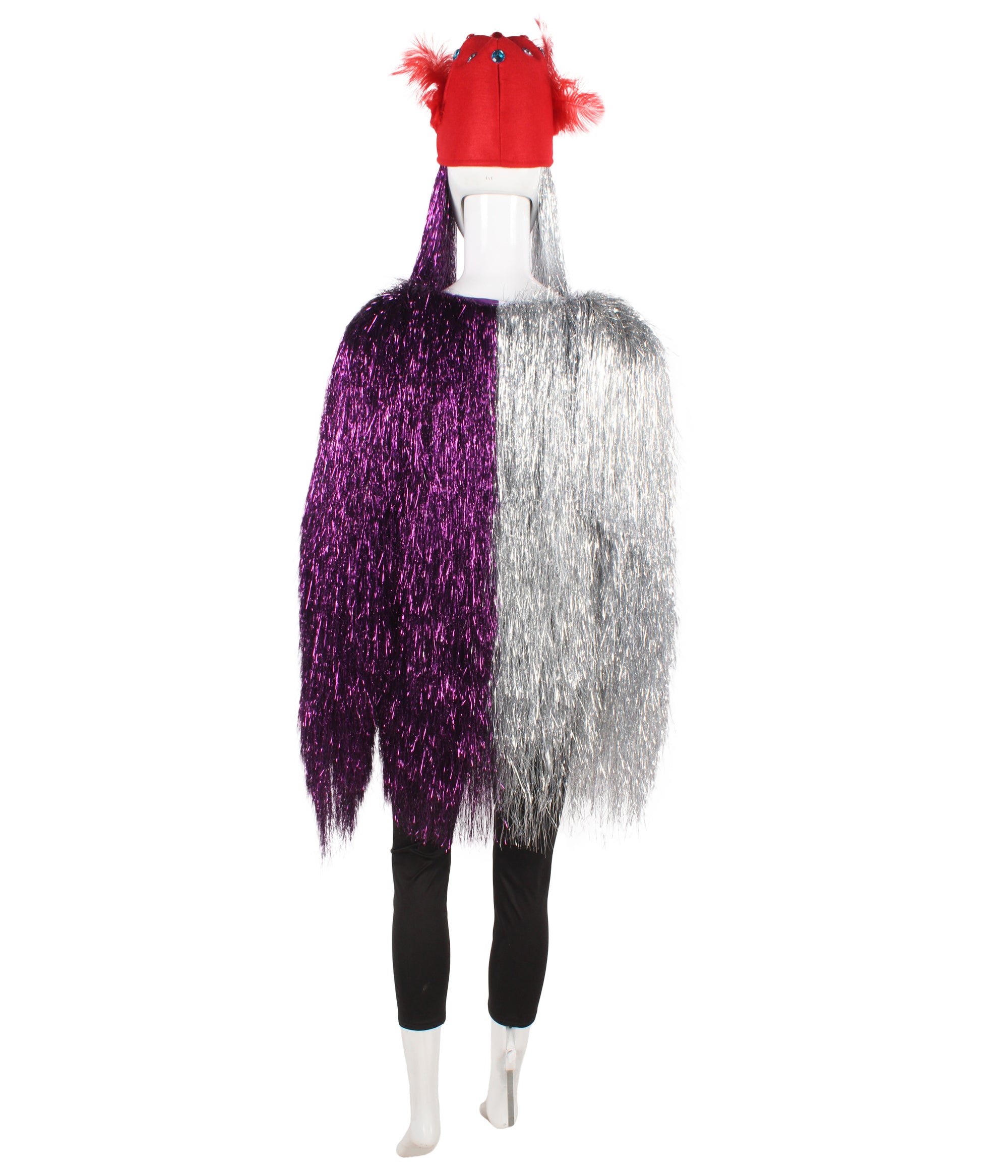 Purple/Silver Tinsel Costume