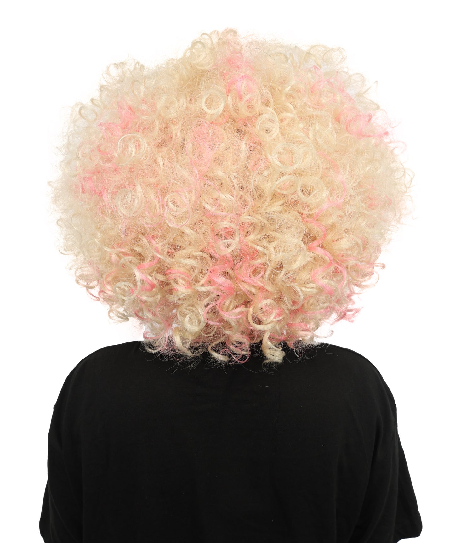 HPO Women's Medium Curly Pop Star Wig | Sleek Synthetic Hairstyle with Bold Vibes | Cosplay, Halloween , Stage Performance & Festival Fashion