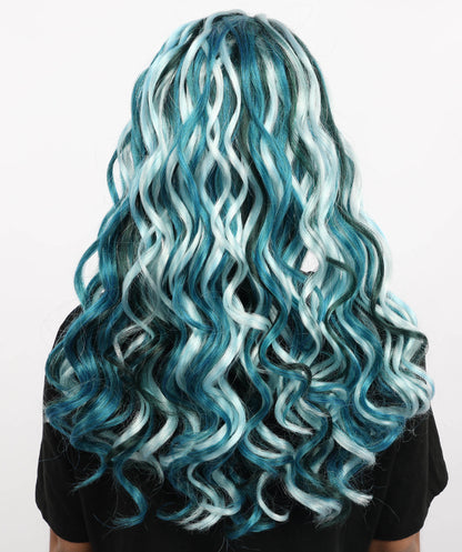 HPO Adult Women's Mullet Wig – Wavy Hair with Short Front and Long Back | Ideal for Cosplay, Themed Parties & Bold Character Looks