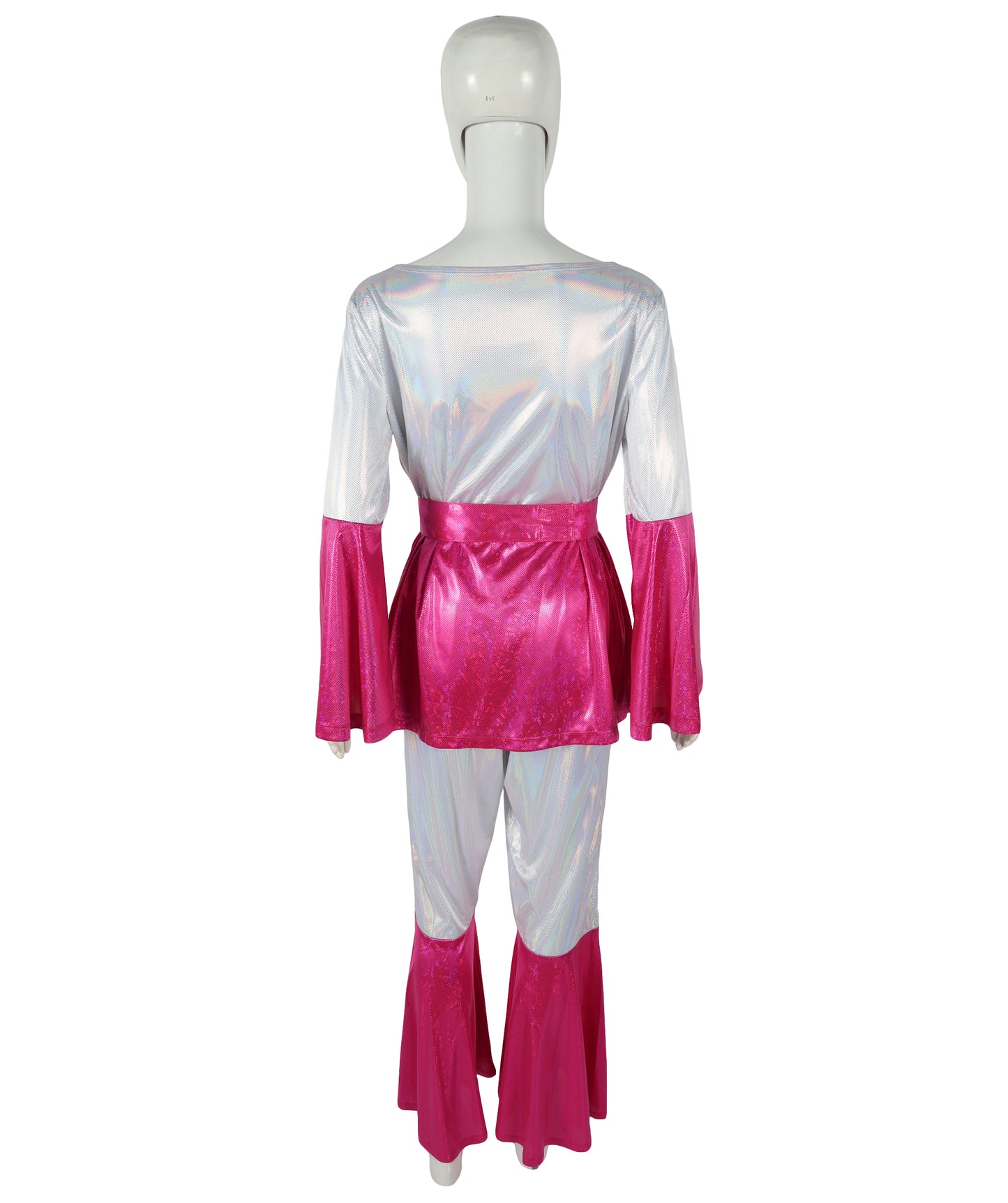 HPO Adult Women’s Retro Sparkle Dance Dress | Sequin Party Outfit with Comfortable Jersey Lining | Perfect for Halloween, Cosplay & Stage
