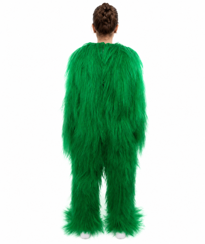 HPO Teen Extreme Hairy Person Costume Bundle & Mask Set - Full-Body Hair Suit Extra-Long Costume Wig for Halloween, Cosplay & Parties - Multiple Color Options