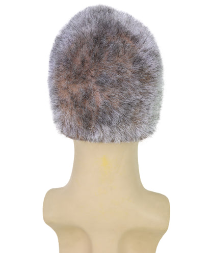 HPO Men’s Roman Emperor Macrinus White and Brown Wig and Mustache & Beard Set | Short Curly Dark Historical Hairpiece | Synthetic Fiber, Breathable Cap for Theater, Halloween