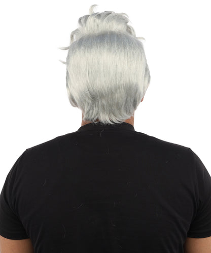 HPO Men’s Dark Brown Wig | Messy, Textured Look for Casual, Fun Styles | Ideal for Halloween, Cosplay and Themed Parties