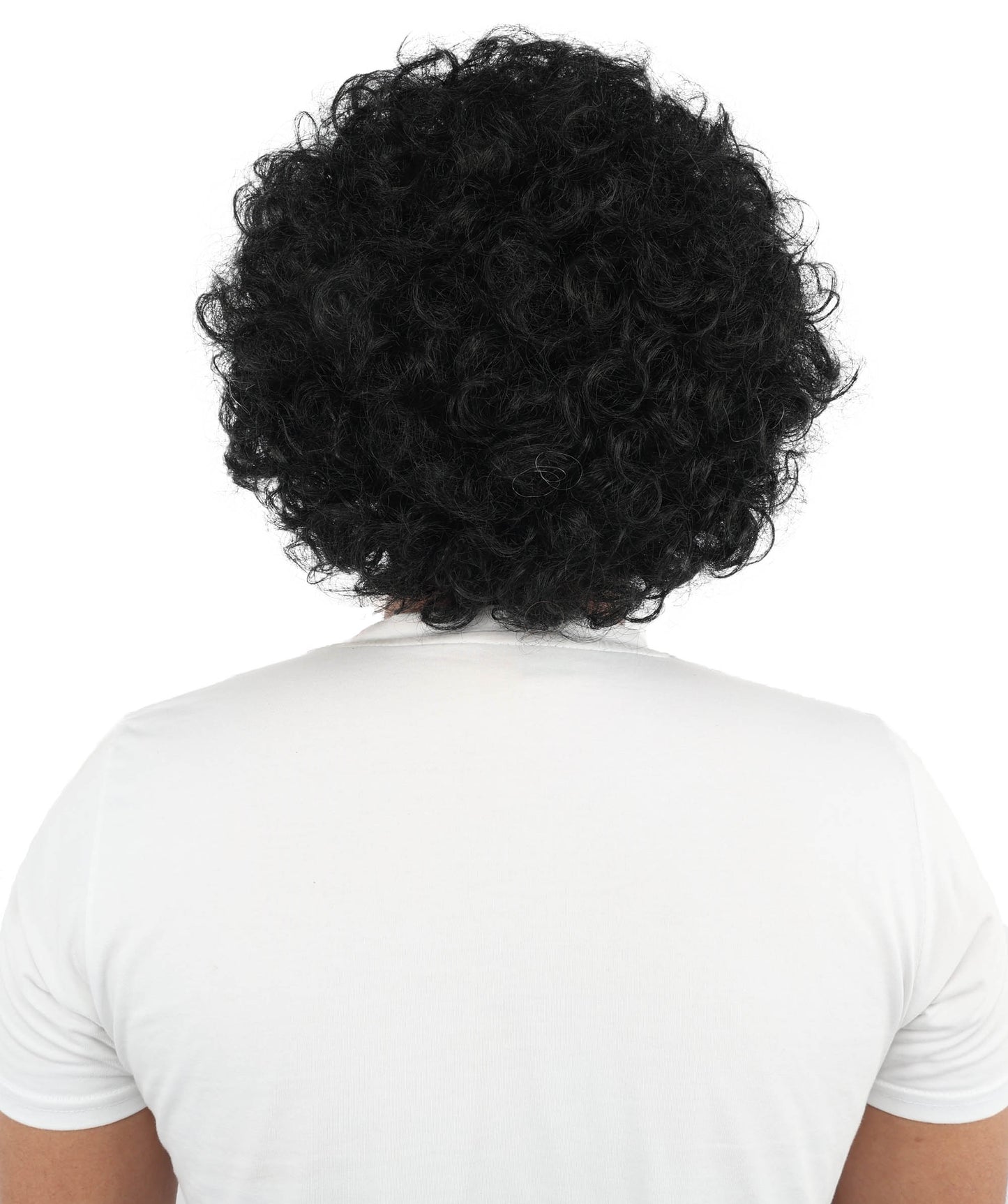 HPO Men's Afro Style Clown Wig with Standard Cap  | Flame-Retardant Synthetic Fiber | Ideal for Parties, Cosplay, and Themed Events