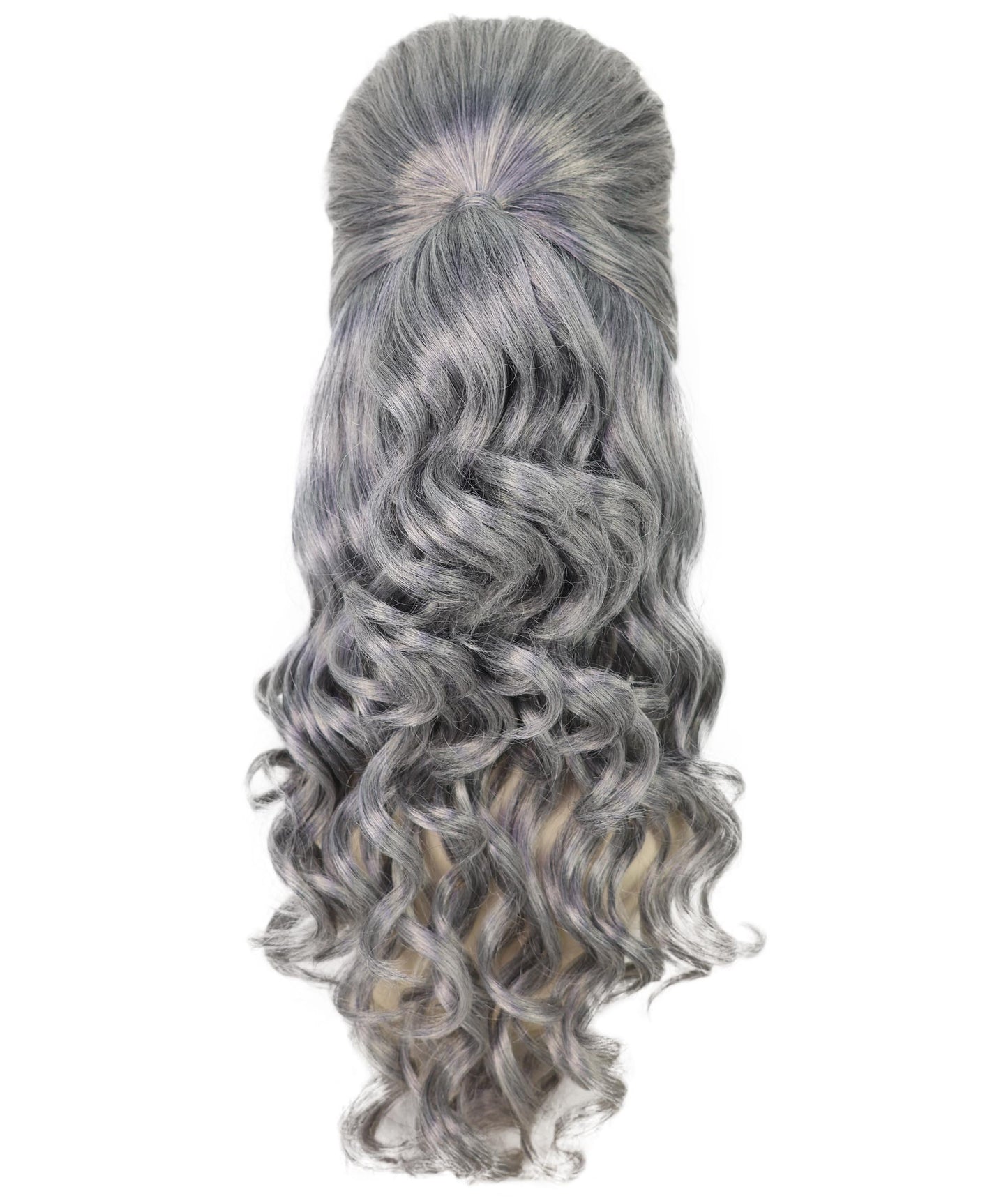 HPO Women's Class 60's Brown Half Updo Wig with Ponytail | Halloween  Wig | Flame-retardant Synthetic Fiber
