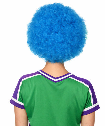 Sweden Flag Sport Afro Halloween Wig
