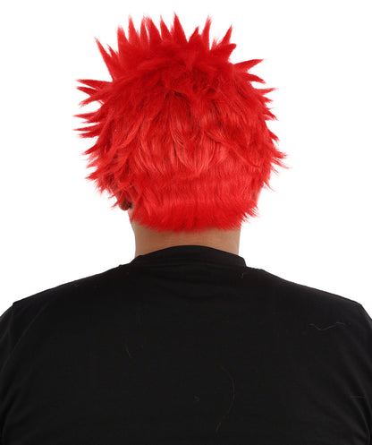 HPO Adult Men's Japanese Superhero Manga Spiky Wig |  Multi Color Options