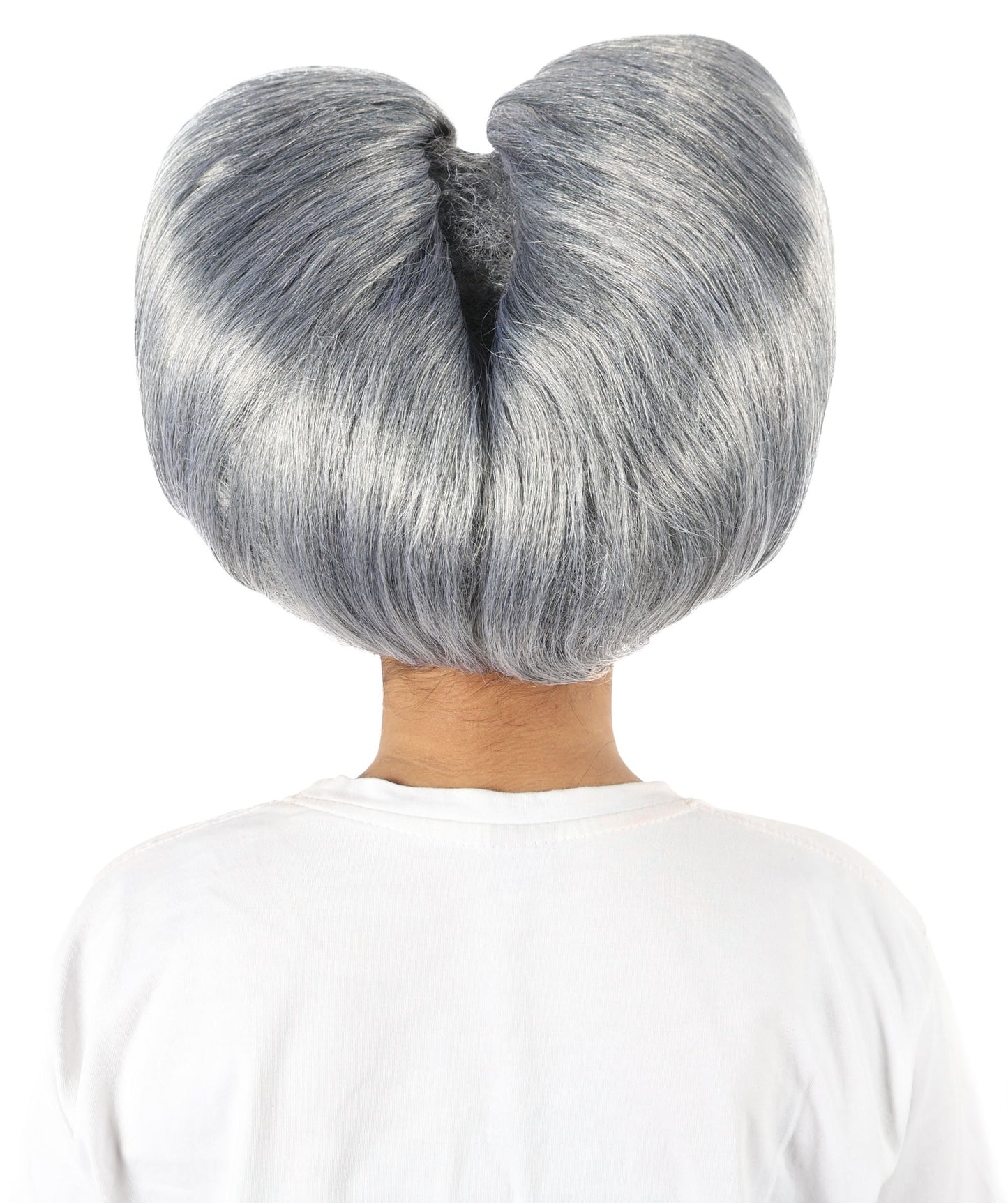 Women’s Supermodel Horn-shaped White Hair Updo Full Wig I Perfect for Halloween I Flame-retardant Synthetic Fiber