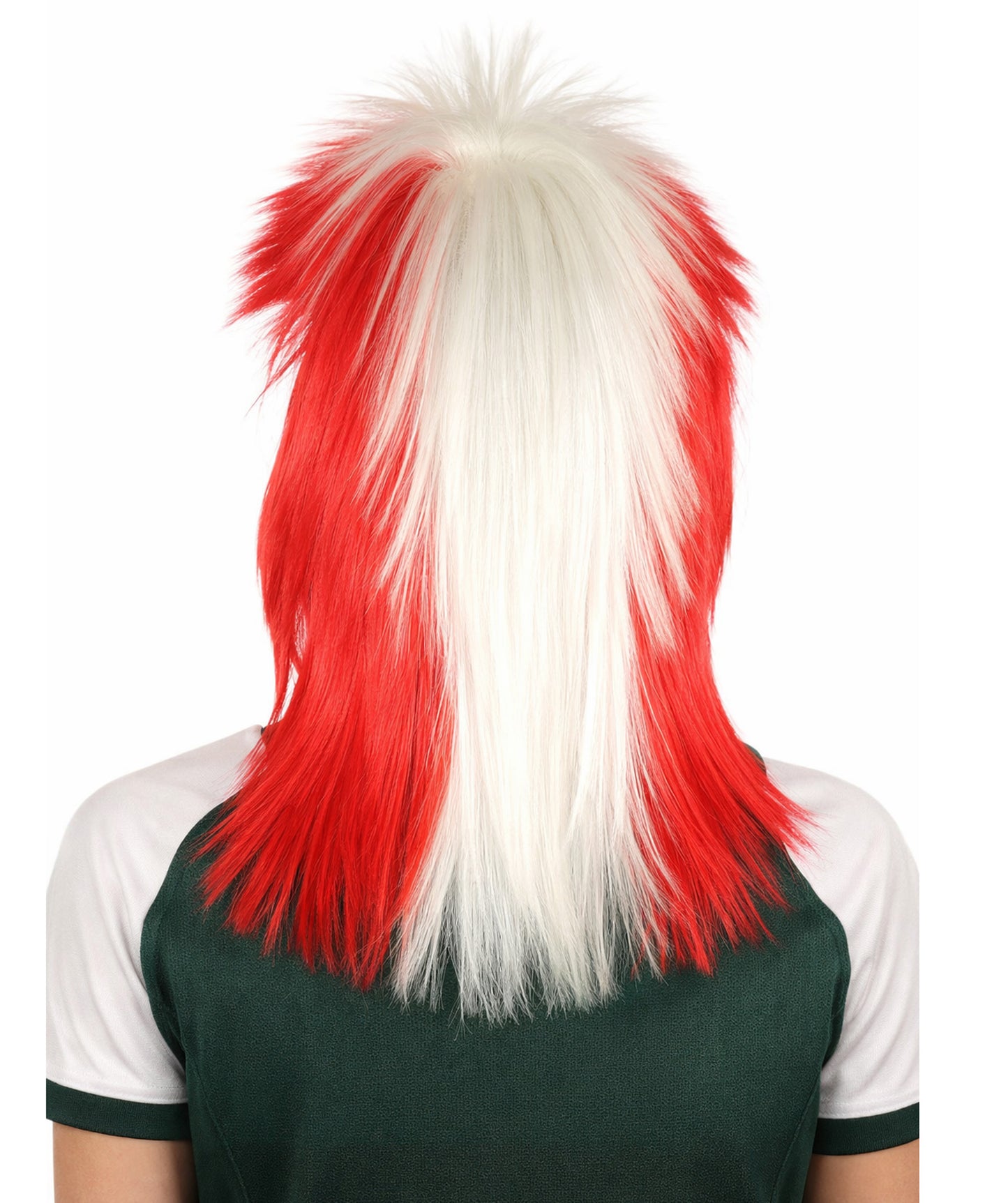 Peru Flag Sports,80's Mullet Wig | Premium Breathable Capless Cap