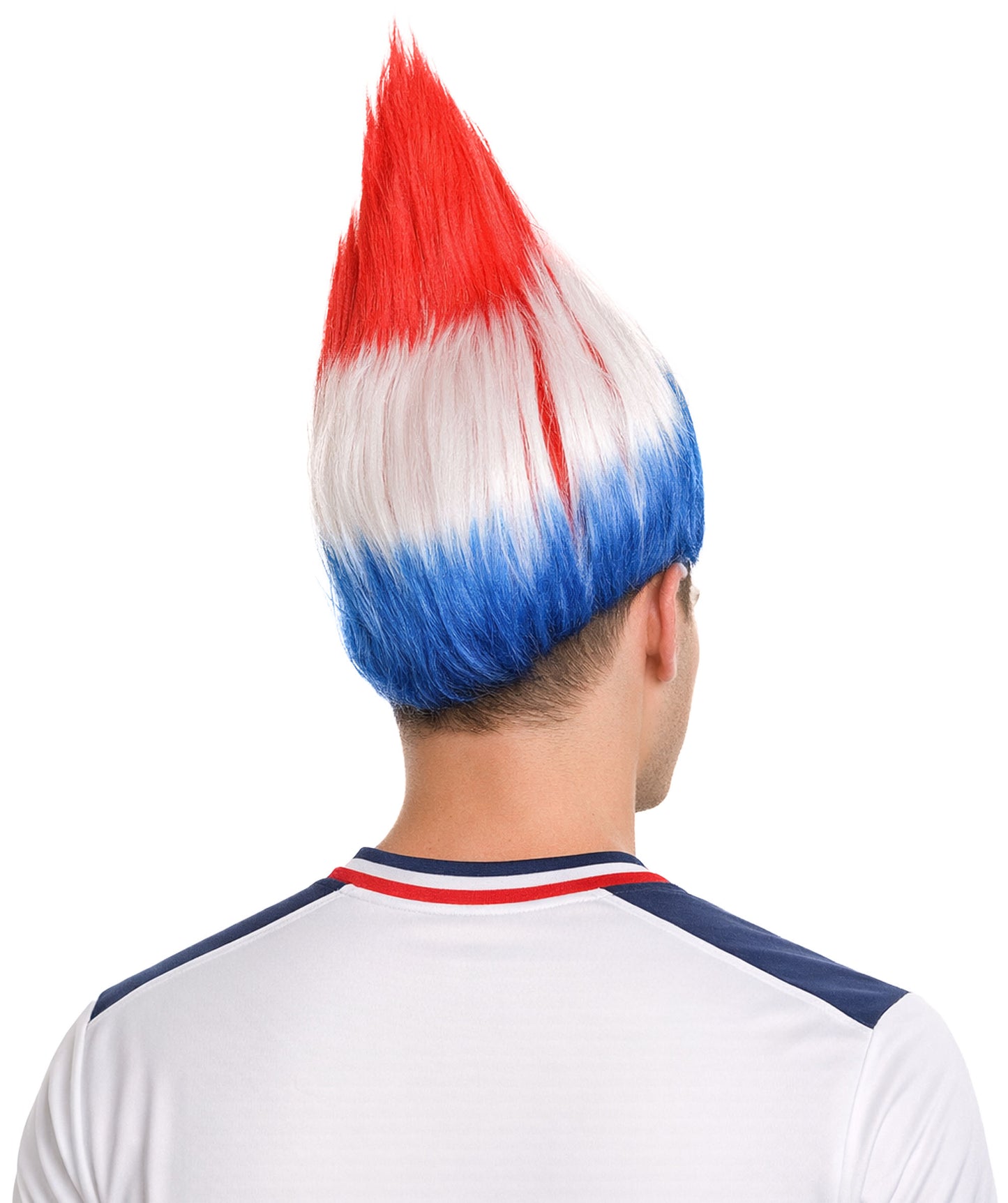 Croatia Flag Sport Troll Wig | Halloween Wigs | Premium Breathable Capless Cap