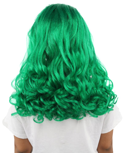 HPO Adult Women’s 16-Inch Medium Wig with Soft Curls | Multiple Color Options | Ideal for Cosplay, and Themed Events | Elegant, Versatile Hairpiece for Various Looks