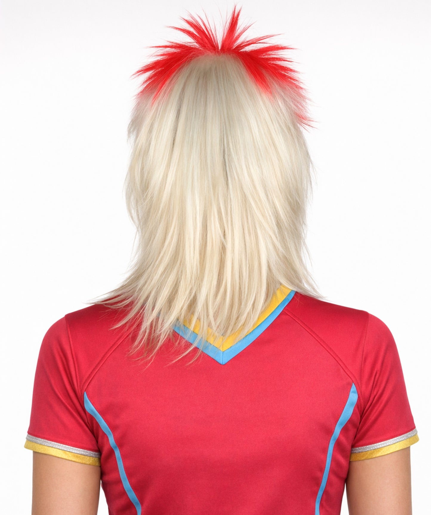 Japanese Flag Patriotic Sports,80's Mullet Wig | Premium Breathable Capless Cap