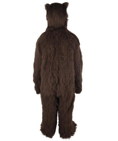 HPO Unisex Medium Brown Grizzly Bear Costume | Best for Halloween| Flame-retardant Synthetic Fabric