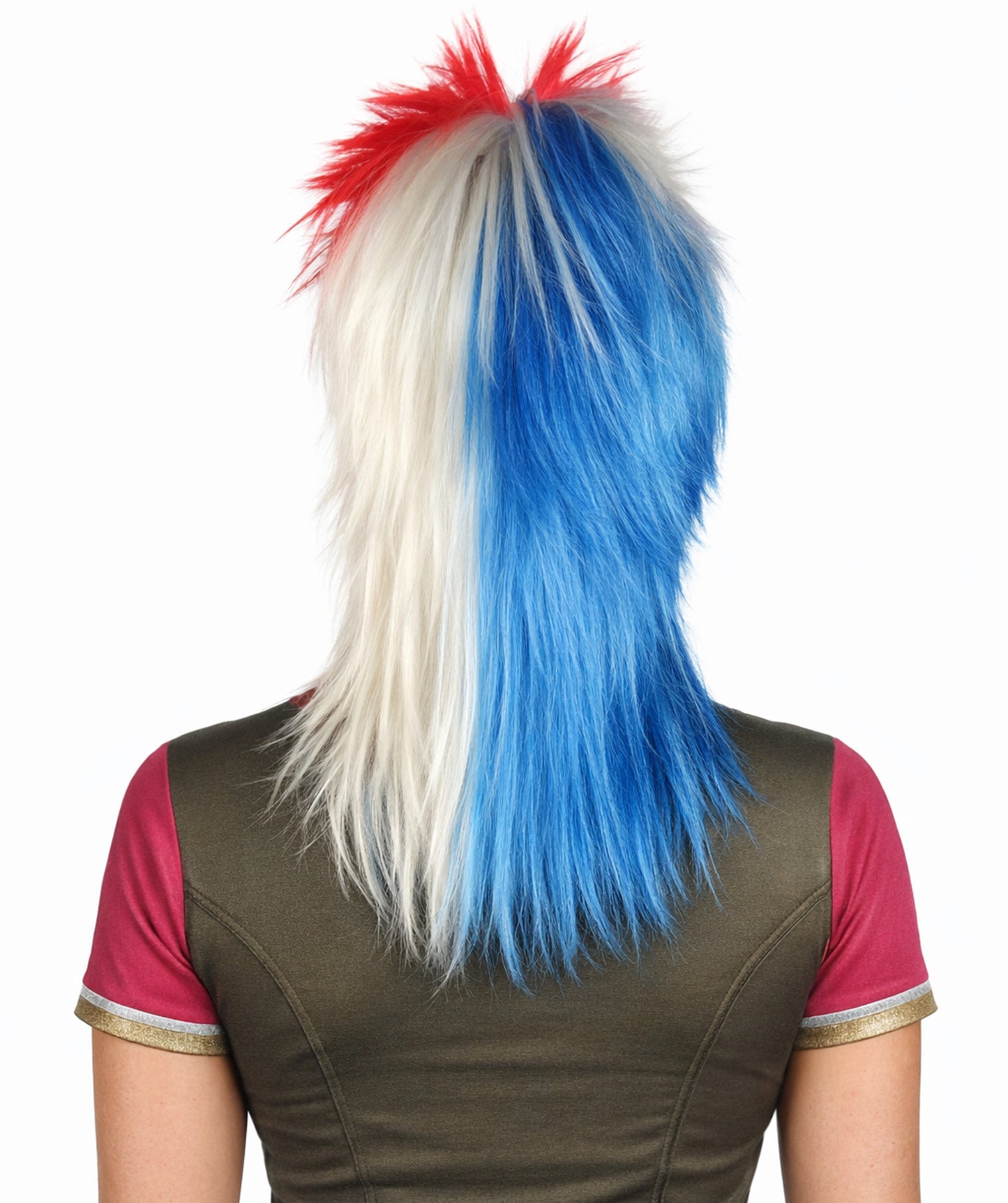 Panama Flag Sports, 80's Mullet Wig | Premium Breathable Capless Cap