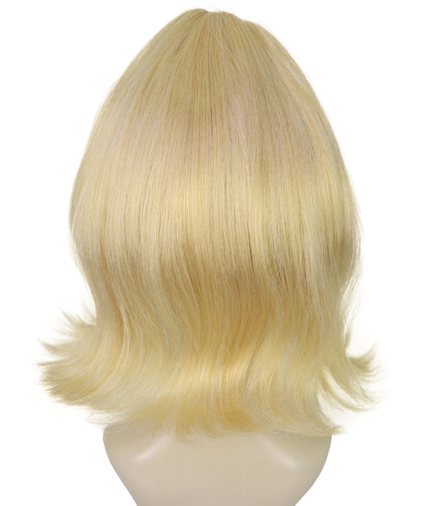 HPO Beehive Style Blonde Wig for Women | Retro 1960s Vintage Hairpiece | Tall Updo Synthetic Wig for Halloween, Theater, Rockabilly & Party Dress-Up
