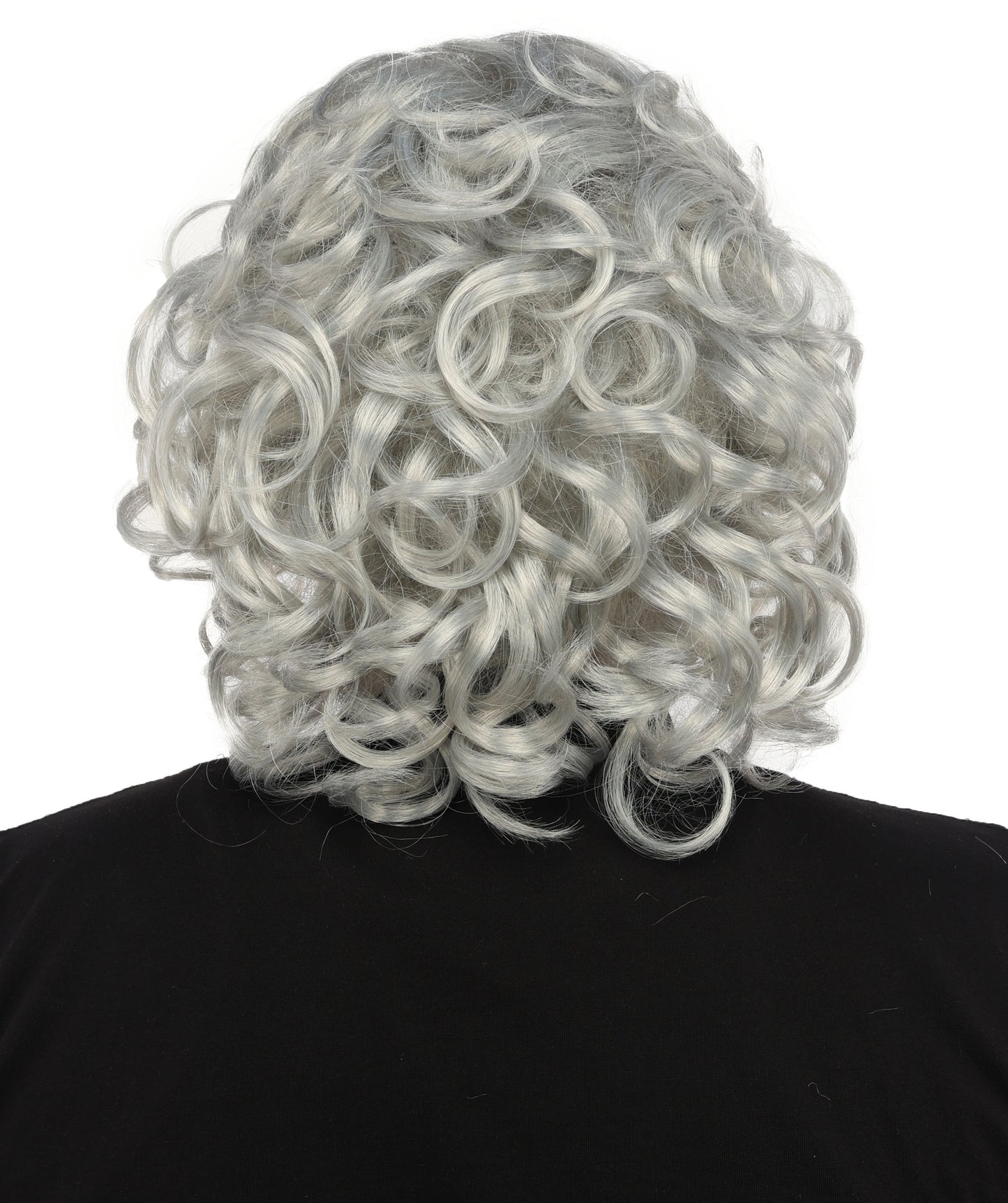 HPO Men’s 80s Light Brown Curly Mullet Wig | Flame-retardant Synthetic Fiber | Retro Movie Character Inspired Hairpiece for Cosplay & Halloween