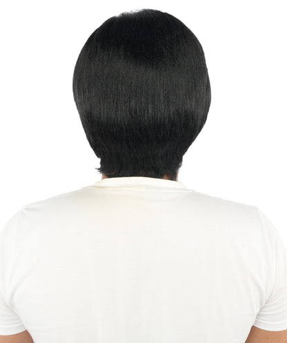 Men's Short Dramatic Texture Wig | Multiple Color Option | undercut, multi-layered messy styling | Halloween, cosplay, drag, theatrical performances, and themed parties