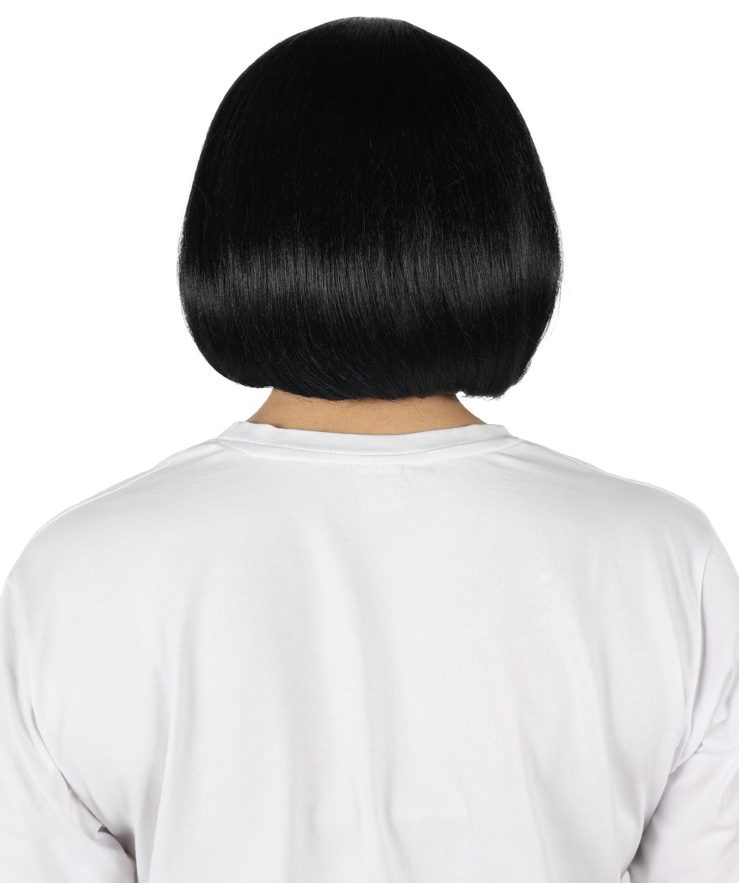 Womens Short Black Bob Wig | Party Ready Fancy Halloween Wig | Premium Breathable Capless Cap