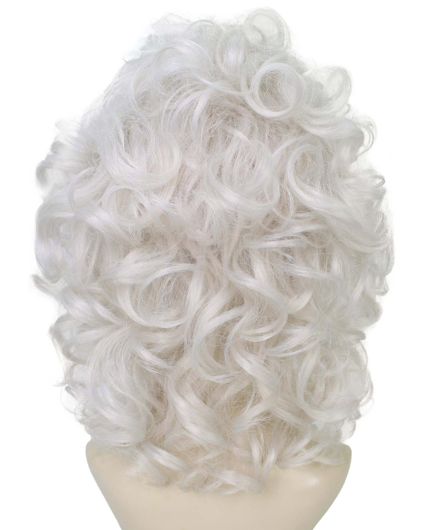 HPO  Women’s Puffy Wavy Country Music Star White Wig