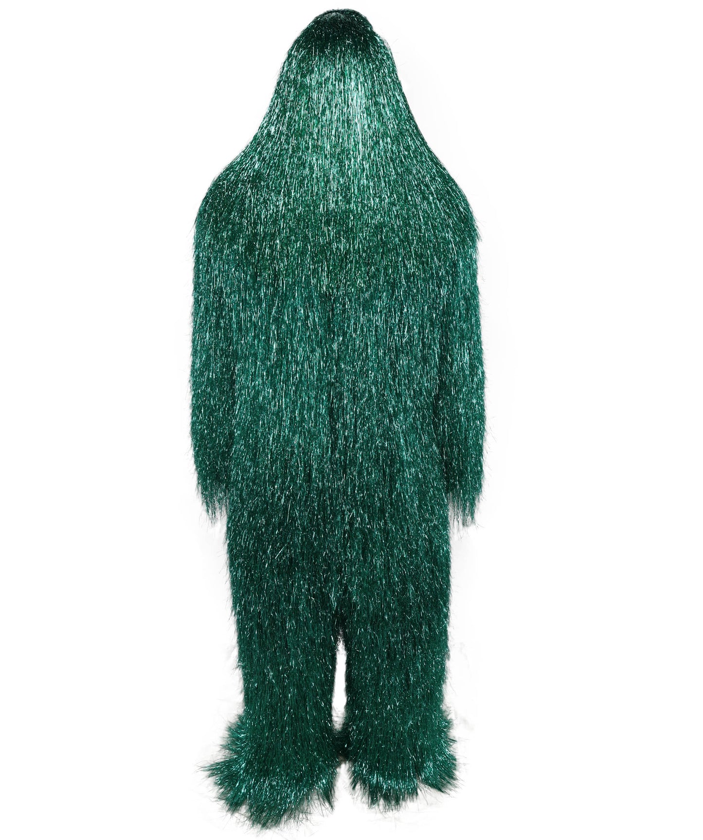 HPO UnisexTinsel Hairy Costume, Bundle & Mask Set | Full-Body Suit & Matching Mask | Long Hair Funny Costume for Halloween, Performers, Cosplay & Mascots | Multicolor Options