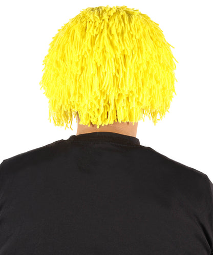 HPO Men's Medium Red Wig | Perfect for Halloween | Flame-retardant Wille Fiber