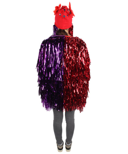 Adult Unisex DJ Tinsel Costume| Multiple Color Options