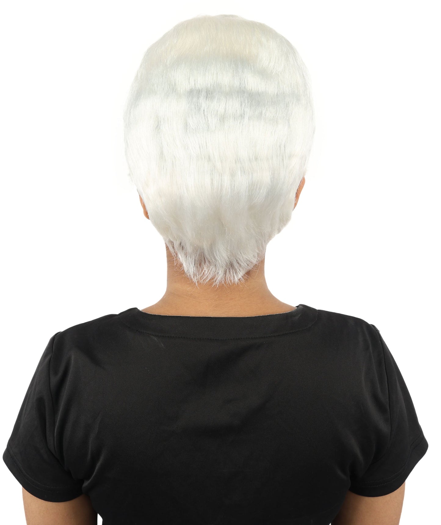 HPO Adult Women’s Short Black Wig | 10 Inch, Sleek and Smooth Bob Hairpiece | Ideal for Cosplay, Costume, and Themed Events