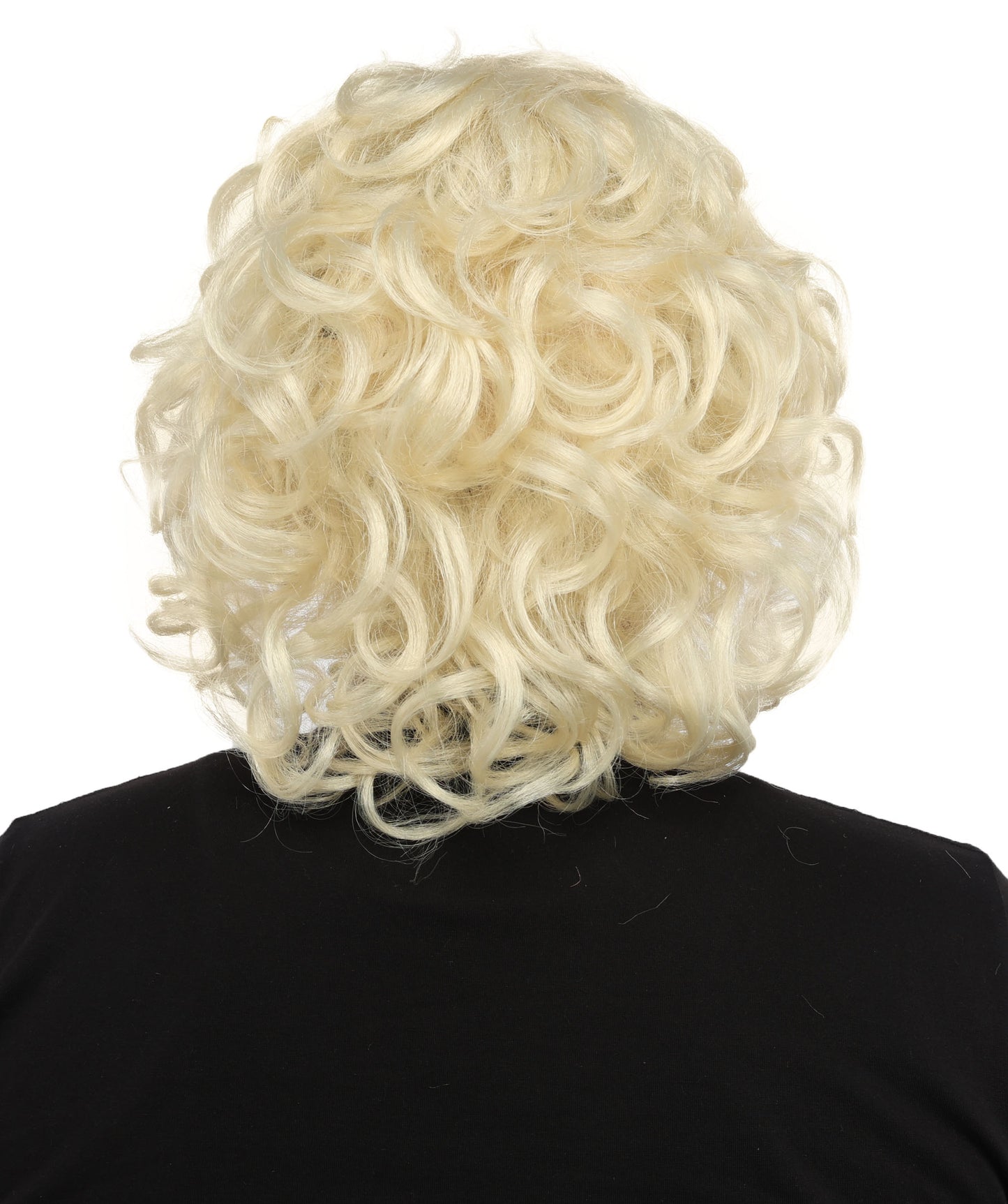 HPO Men’s 80s Light Brown Curly Mullet Wig | Flame-retardant Synthetic Fiber | Retro Movie Character Inspired Hairpiece for Cosplay & Halloween