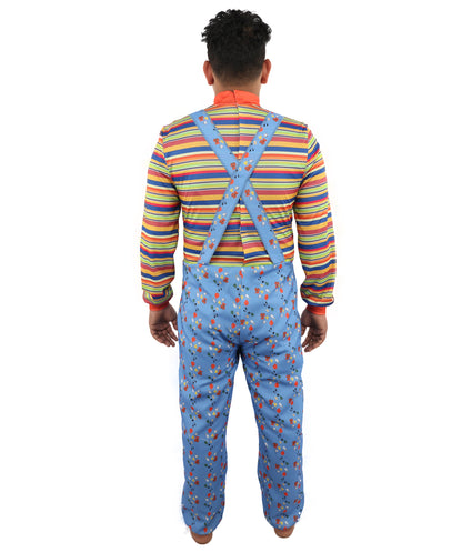 HPO Men's Junior Police Officer Costume Set | Blue Ronior and NW Fabric Construction with Matching Cap | Ideal for Halloween, Theater, Drag, and Themed Performance Events