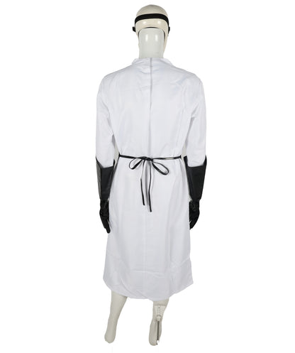 HPO Adult Vintage Victorian Black and White Coat Costume | Suitable for Halloween | Flame-retardant Synthetic Fabric