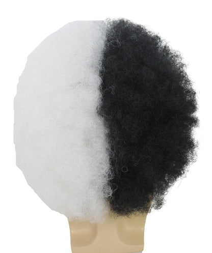 Adult Men's Carnival Mardi Gras Tri-Color Afro Style Wig | Halloween Multicolor Wig | Premium Breathable Capless Cap