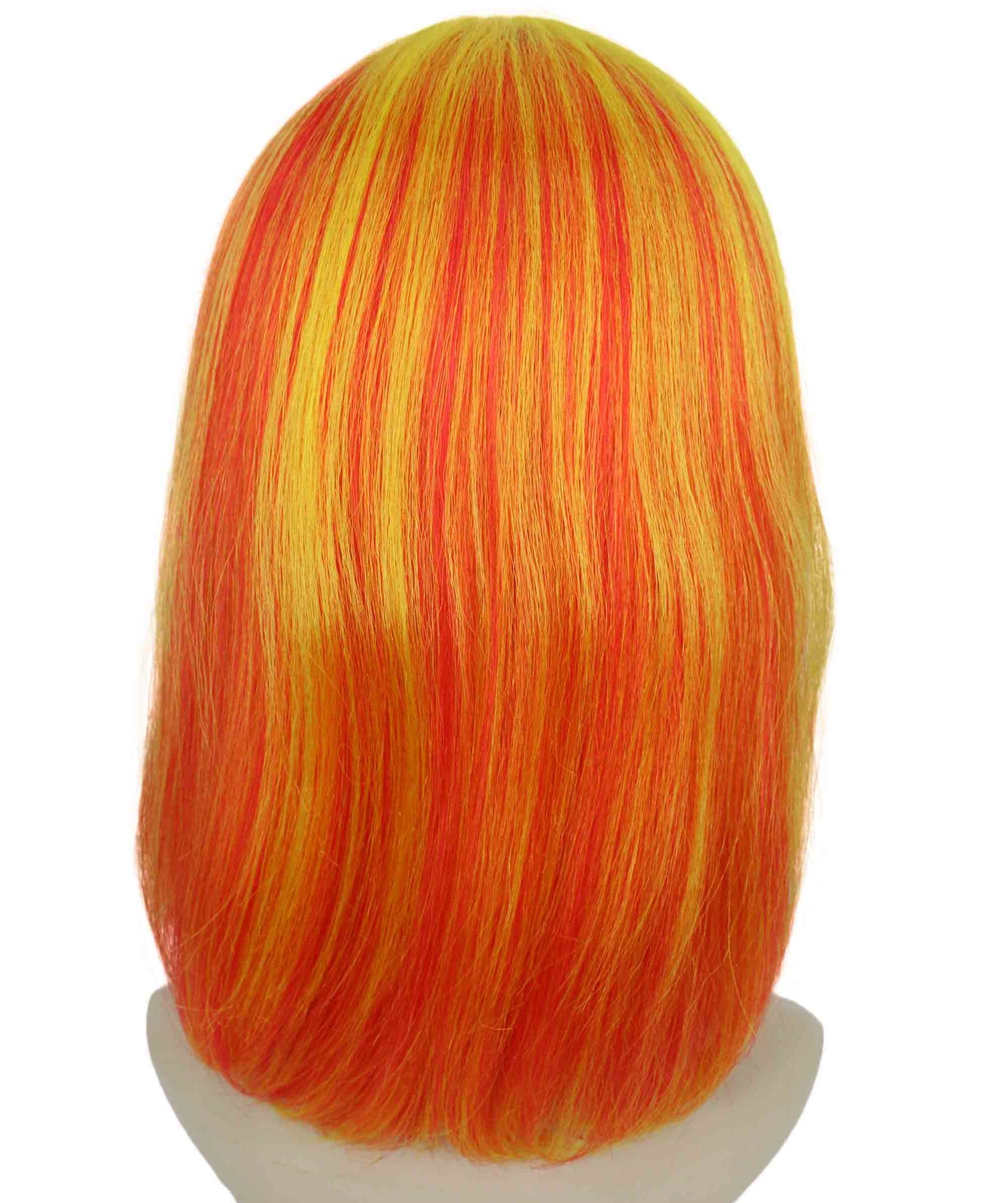 HPO Women's Shoulder Length Bob Wig Collection | Straight Halloween Wig Multiple Color Option | Premium Breathable Capless Cap